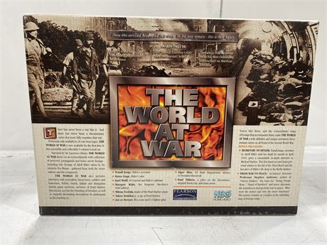 THE WORLD AT WAR BOX SET ON VHS LIKE NEW