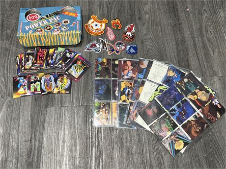 1992 MARVEL CARDS, NHL POGS / BADGES & BEAUTY & THE BEAST CARDS