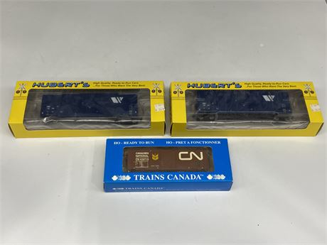 3 HUBERT / TRAINS CANADA TRAIN MODELS - RETAIL $76 COMBINED