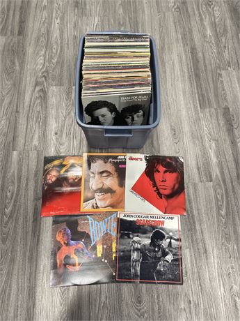 BOX OF RECORDS (SOME ARE SCRATCHED)