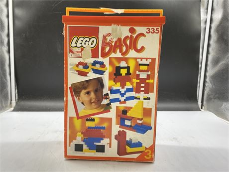 BOX OF EARLY LEGO