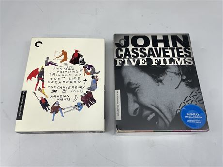 2 CRITERION BLU-RAY BOX SETS (1 SEALED / 8 FILMS TOTAL)
