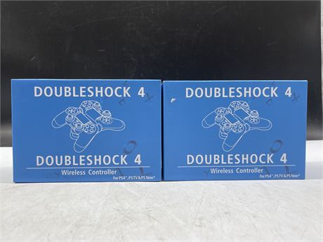 2 NEW PS4 DOUBLESHOCK CONTROLLERS