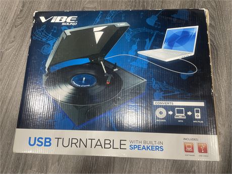 VIBE USB TURNTABLE AS NEW IN BOX