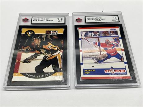 2 GRADED NHL CARDS