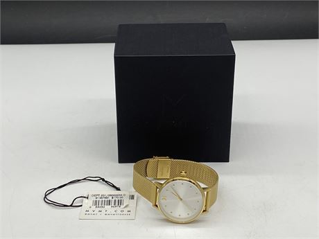 1 NWT IN BOX MVMT GOLD WATCH - NEVER USED