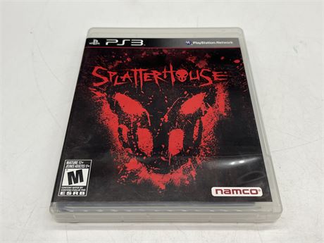 SPLATTER HOUSE - PS3 - COMPLETE EXCELLENT CONDITION