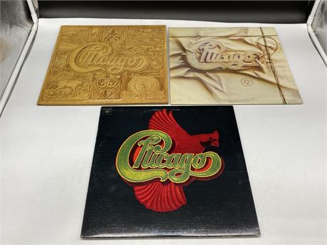 3 CHICAGO RECORDS - NEAR MINT