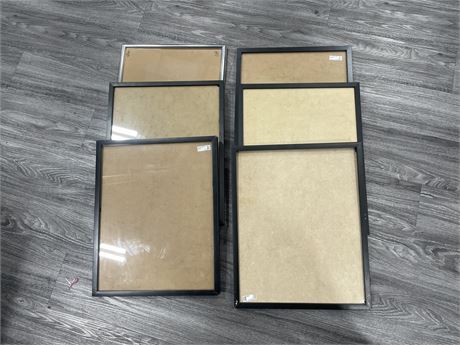 6 PICTURE FRAMES (21.5”x16.5”)