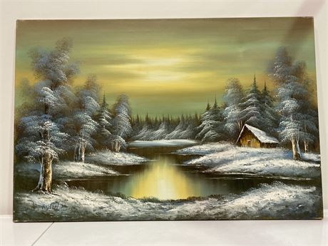 CANVAS PAINTING BY B.VINTON (3ftX2ft)