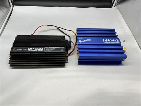 2 POWER AMPS - UNTESTED