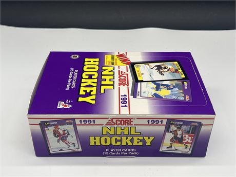1991 NHL SCORE WAX BOX