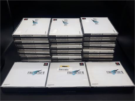 COLLECTION OF JAPANESE FINAL FANTASY VII GAMES - PLAYSTATION ONE