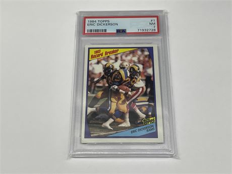 PSA 7 1984 ERIC DICKERSON TOPPS NFL CARD