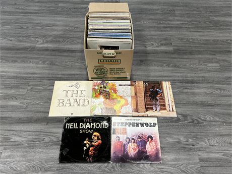 LARGE BOX FULL OF RECORDS (CONDITION VARIES)