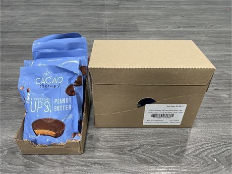 12 PACKS OF CACAO THERAPY PEANUT BUTTER DARK CHOCOLATE CUPS
