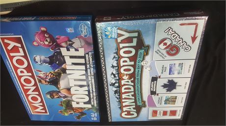 NEW FORTNITE MONOPOLY & CANADIAN MONOPOLY