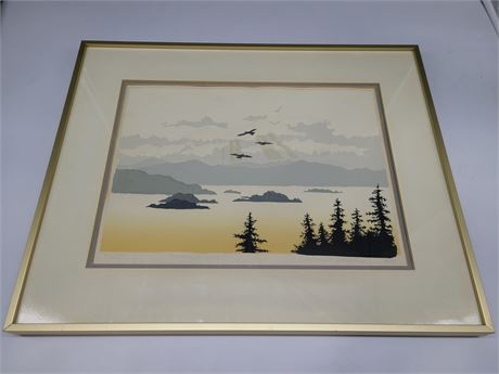 MCDONNELL SPAULDING SIGNED AND NUMBERED PRINT CHANNEL ISLANDS (19"x16")