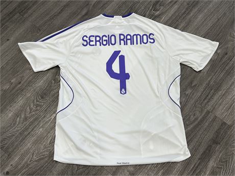 SERGIO RAMOS REAL MADRID JERSEY SIZE XL