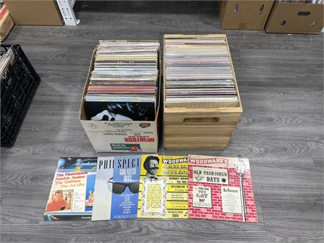 2 LARGE BOXES FULL OF ASSORTED RECORDS - CONDITION VARIES