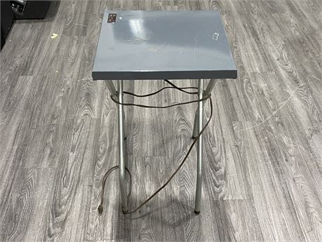 VINTAGE FOLDING PROJECTOR TABLE (34” tall)
