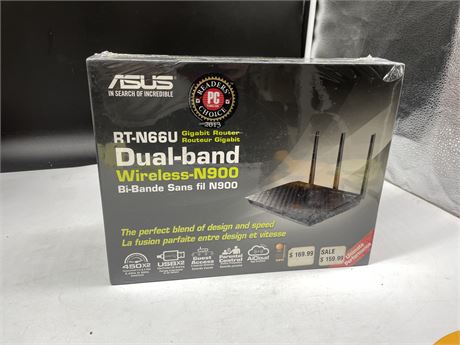 NEW IN BOX DUAL BAND WIRELESS ROUTER ASUS RT-N66U