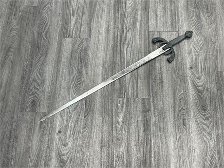 STAINLESS STEEL SWORD (40” long)