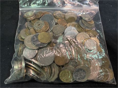 BAG OF MISC. COINS/CURRENCY