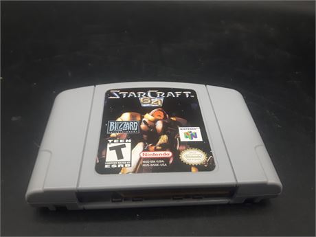 STARCRAFT (BROKEN) VERY GOOD FRONT LABEL AND BACK - N64