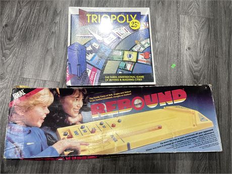 TRIOPOLY AND REBOUND GAMES (TRIOPOLY SEALED)