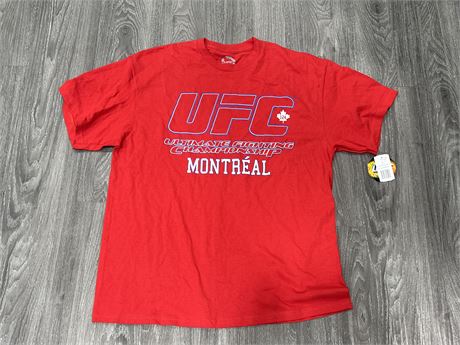 NEW W/ TAGS UFC 124 MONTREAL T SHIRT - SIZE XL