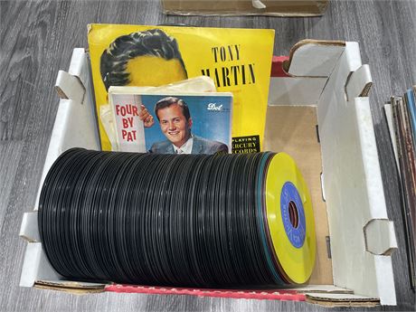 BOX OF 45’s (SCRATCHED)