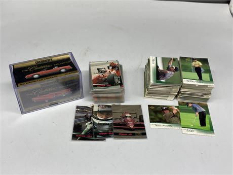 2001 PGA CARDS, INDY 92’ CARDS & CADILLAC COLLECTOR CARDS