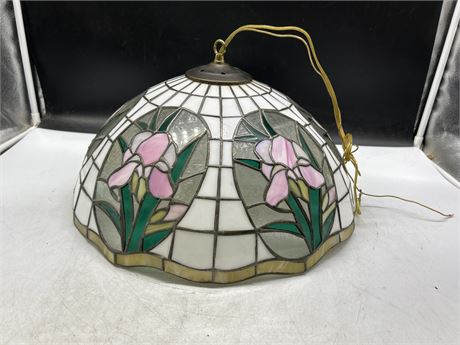 TIFFANY STYLE STAINED GLASS CEILING LAMPSHADE