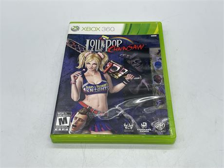 LOLLIPOP CHAINSAW - XBOX 360 - COMPLETE WITH MANUAL