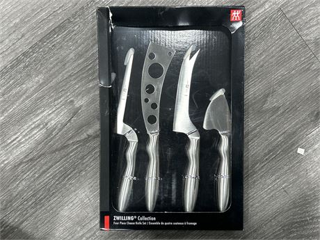 NEW IN BOX ZWILLING COLLECTION 4PC. CHEESE KNIFE SET