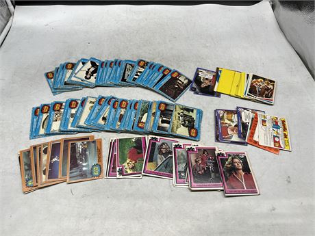 LOT OF VINTAGE COLLECTOR CARDS MOSTLY STAR WARS