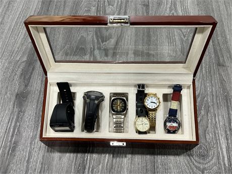 6 MISC WATCHES IS WATCH CASE