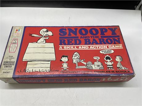 VINTAGE SNOOPY & THE RED BARON GAME