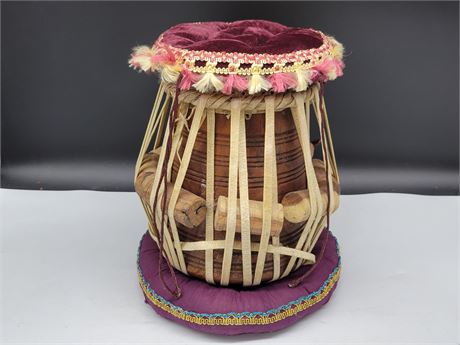 TABLA DRUM WITH CUSHIONS (10.5"height)