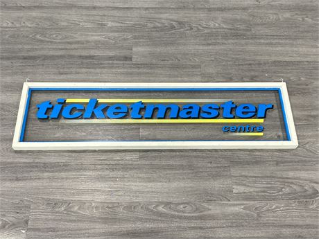 LARGE TICKETMASTER SIGN (49”X13”)