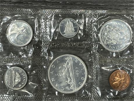 1965 UNCIRCULATED SILVER PROOF SET - $1, $0.50, $0.25, & $0.10 ALL SILVER .800