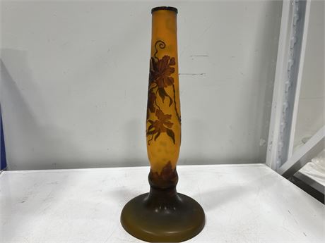CAMEO ART GLASS DRAGONFLY LAMPBASE (19” tall)