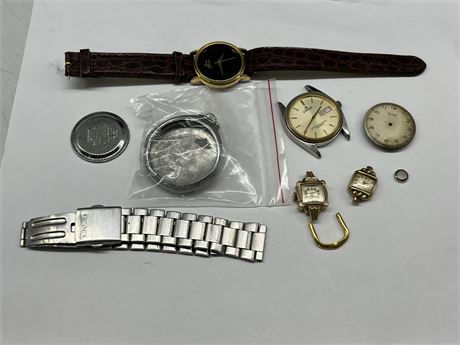 LOT OF VINTAGE WATCHES / PARTS