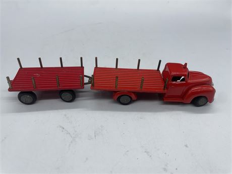RARE TEKNO STAKE BED TRUCK W/ TURNING FRONT WHEELS (9” LONG)