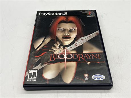 BLOODRAYNE - PS2 W/INSTRUCTIONS - GOOD CONDITION