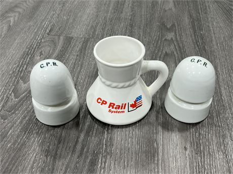CP RAIL MUG (1993) & 2 CPR CABLE TIES