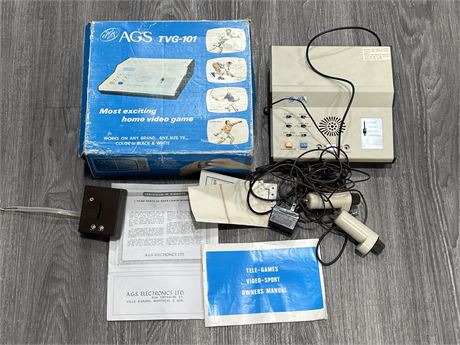 VINTAGE AGS TVG-101 VIDEO GAME SYSTEM IN BOX