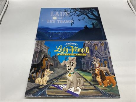 DISNEY LADY & THE TRAMP EXCLUSIVE & LADY & THE TRAMP 2 LITHOGRAPHS