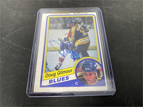 SIGNED DOUG GILMOUR ROOKIE